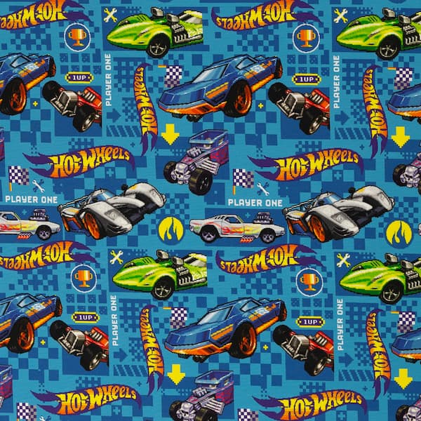 081551-101843-hot-wheels-baumwolljersey-40 Jersey - Meterware - Hot-Wheels - Rennbahn