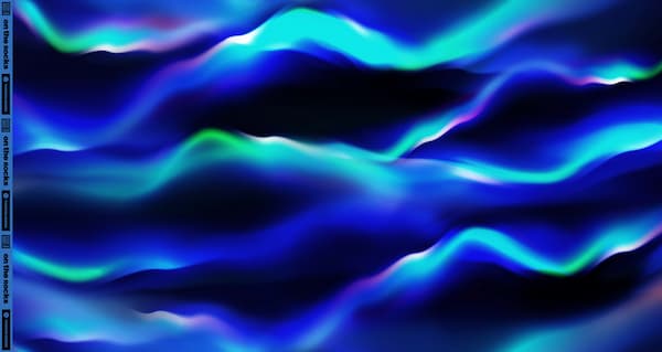 082803-606643-ontherocks-thorstenberger-allover Sweatstoff - Meterware - Polarlichter - on the Rocks - Thorsten Berger