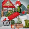 Patchwork - Panel - Gardening Snowmen