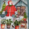 Patchwork - Panel - Gardening Snowmen