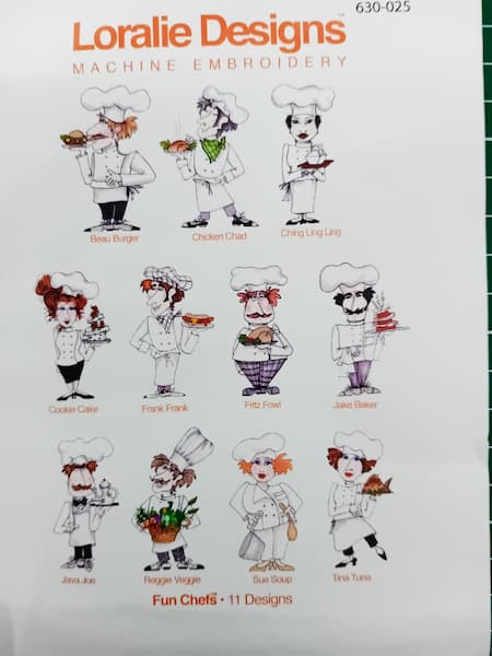 Loralie Design - Köche - Gemüse - Patchwork - Meterware