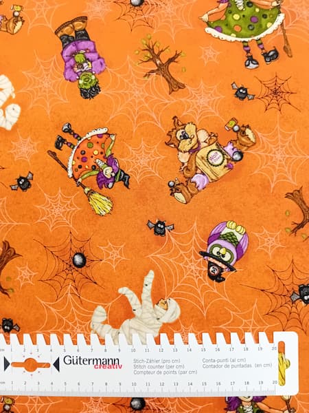 20260908_165932 Patchwork - Meterware - Halloween - Wooden Bear