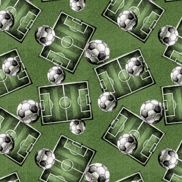 4751-66 (1) Patchwork - Meterware - Fußball